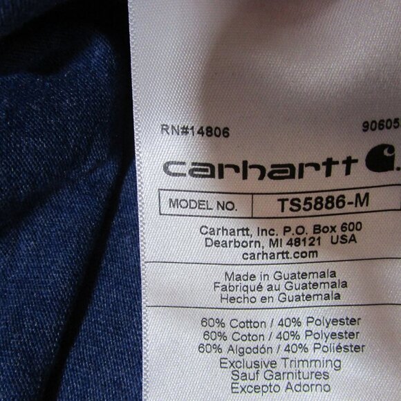 Carhartt Men's Loose Fit Heavyweight Long Script Logo Sleeve Graphic T-Shirt Lak - Picture 2 of 2